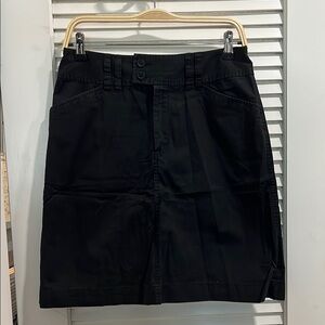 Vintage GAP black 100% cotton casual skirt size 6 from 2004